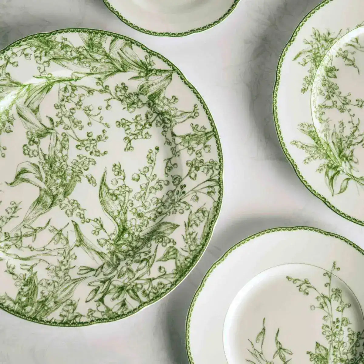 Vintage Inspired Orchid Porcelain Dinnerware