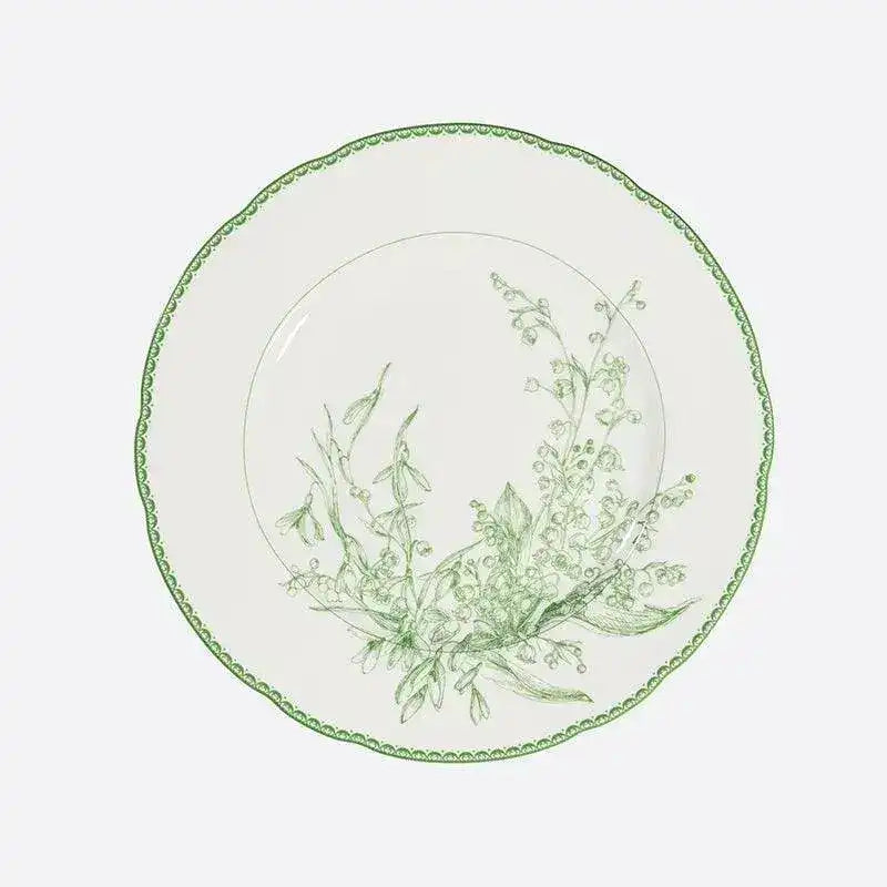 Vintage Inspired Orchid Porcelain Dinnerware 8.2"