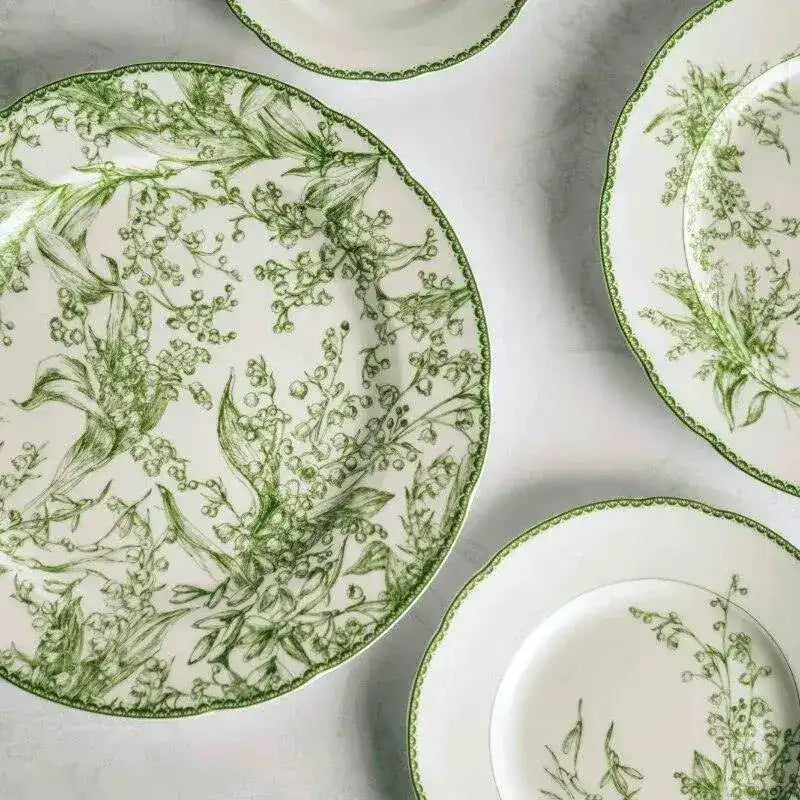 Vintage Inspired Orchid Porcelain Dinnerware