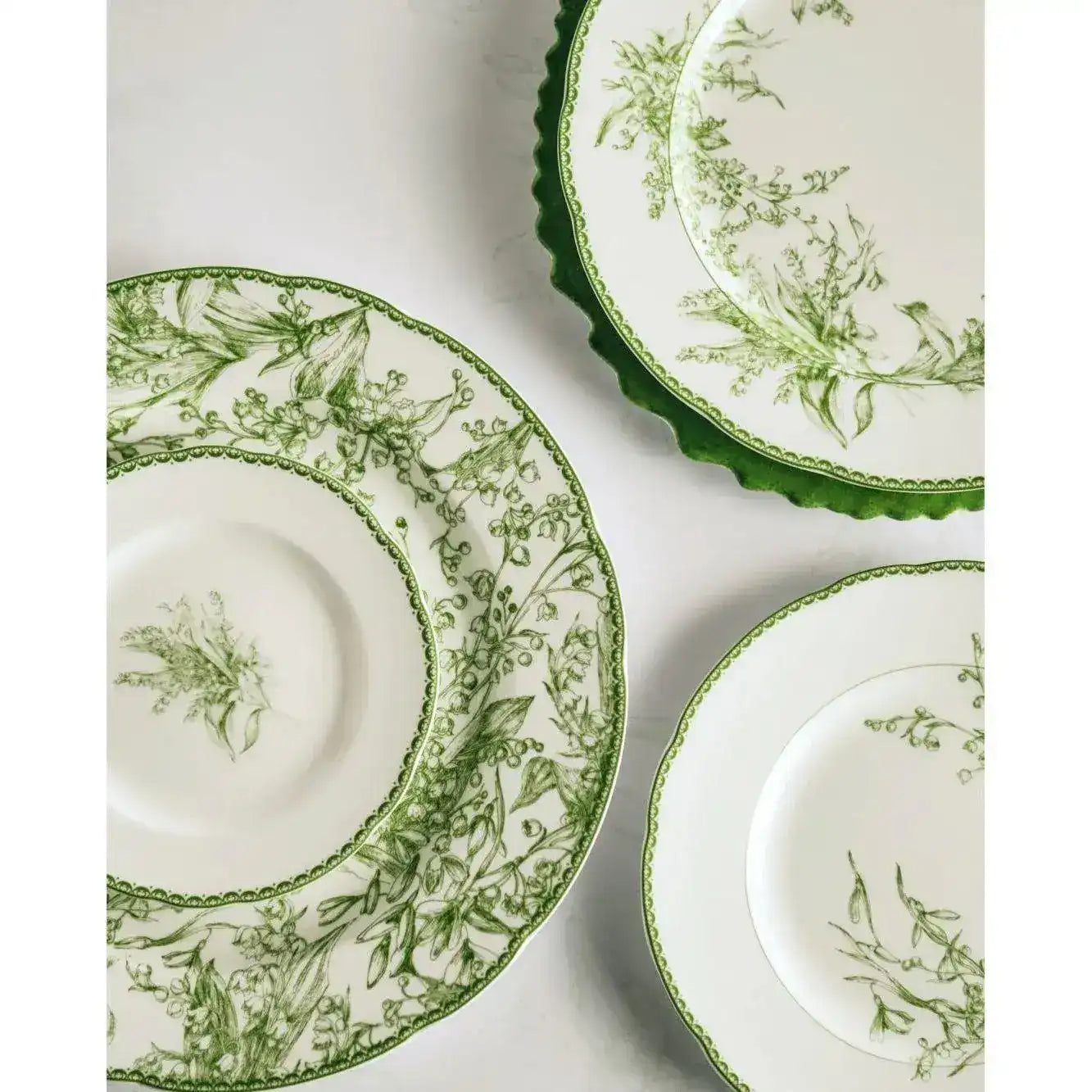 Vintage Inspired Orchid Porcelain Dinnerware