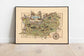Vintage Normandy Map Print| Normandy Wall Art Print - MAIA HOMES