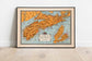 Vintage Nova Scotia Map Print| Nova Scotia Wall Art - MAIA HOMES