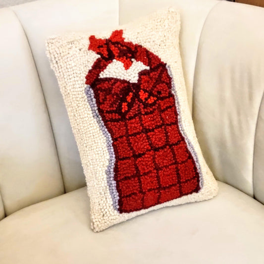 Vintage Red Bathing Suit Accent Pillow - MAIA HOMES