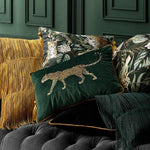 Walking Leopard Velvet Pillow Case