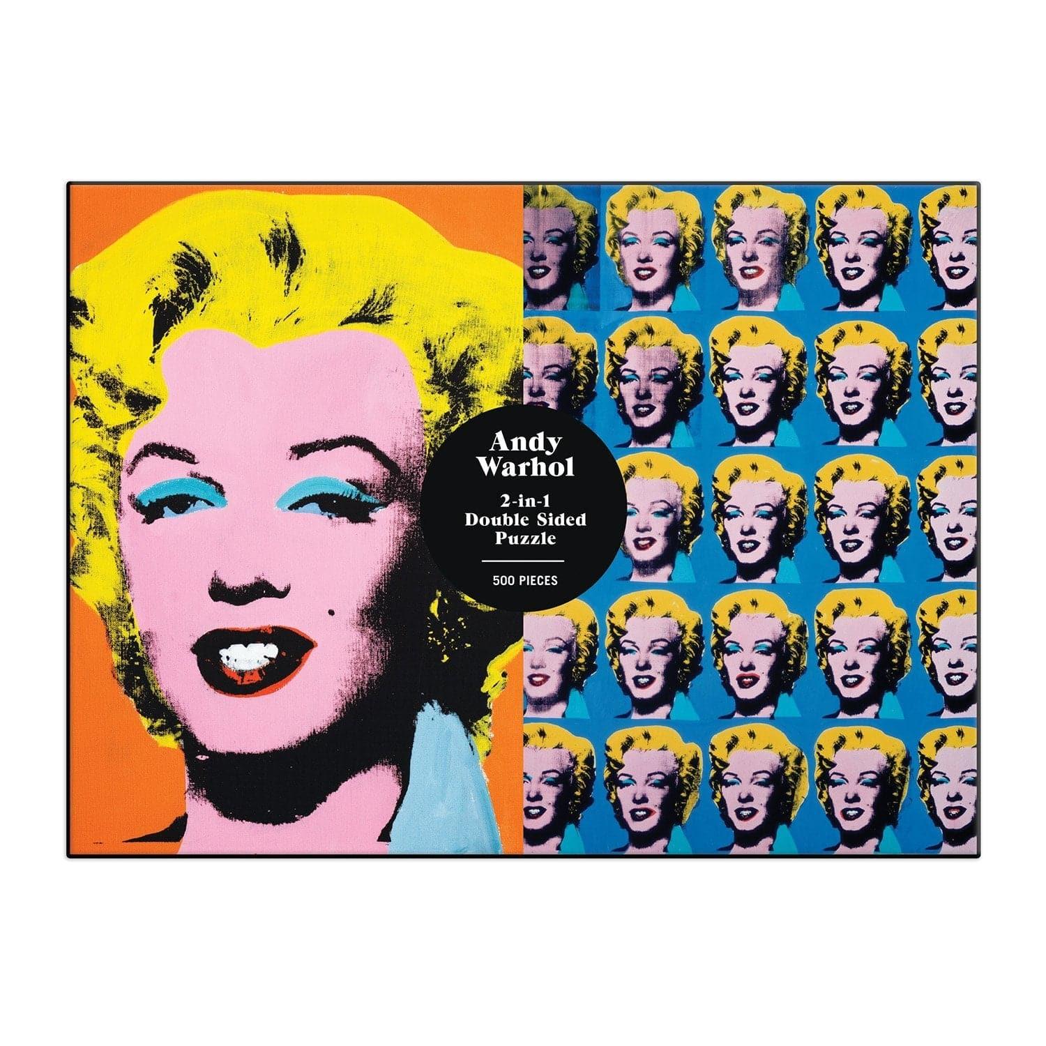 Warhol Marilyn Double-Sided 500 Piece Jigsaw Puzzle