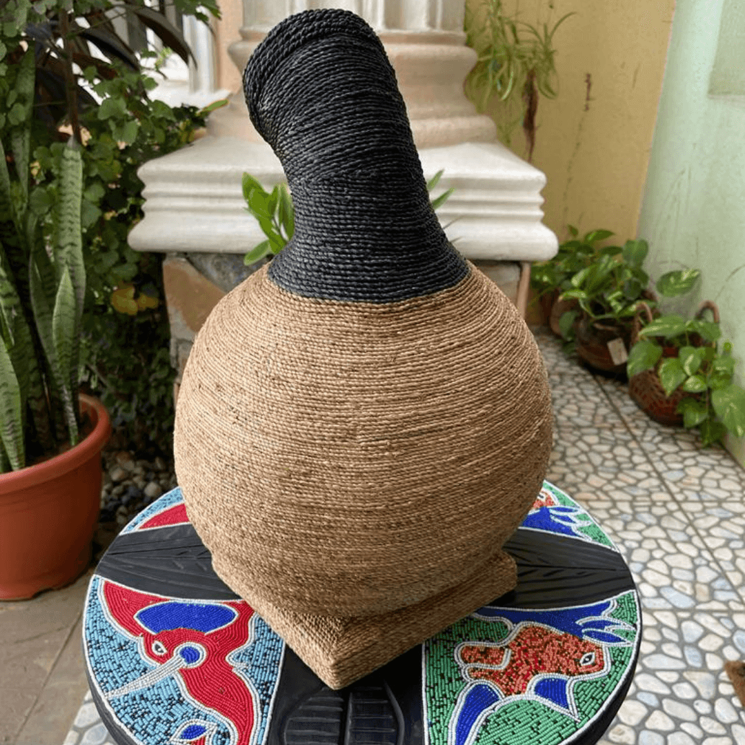 Water Hyacinth Woven Gourd Art