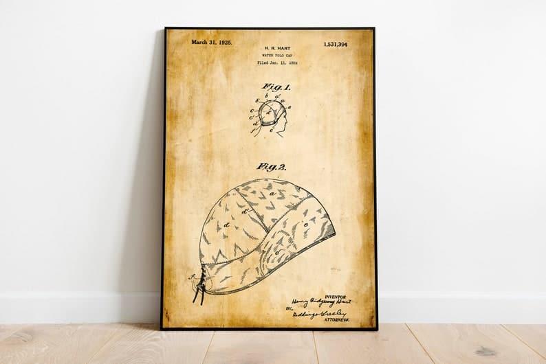 Water Polo Patent Print| Framed Art Print