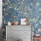 Watercolor Blue Chinoiserie Wallpaper - MAIA HOMES
