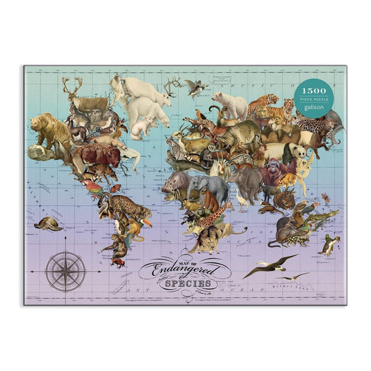 Wendy Gold Endangered Species 1500 Piece Jigsaw Puzzle - MAIA HOMES