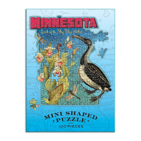 Wendy Gold Minnesota 100 Piece Mini Shaped Jigsaw Puzzle - MAIA HOMES