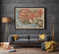 West Africa Vintage Map Wall Print| Africa Occidental - MAIA HOMES