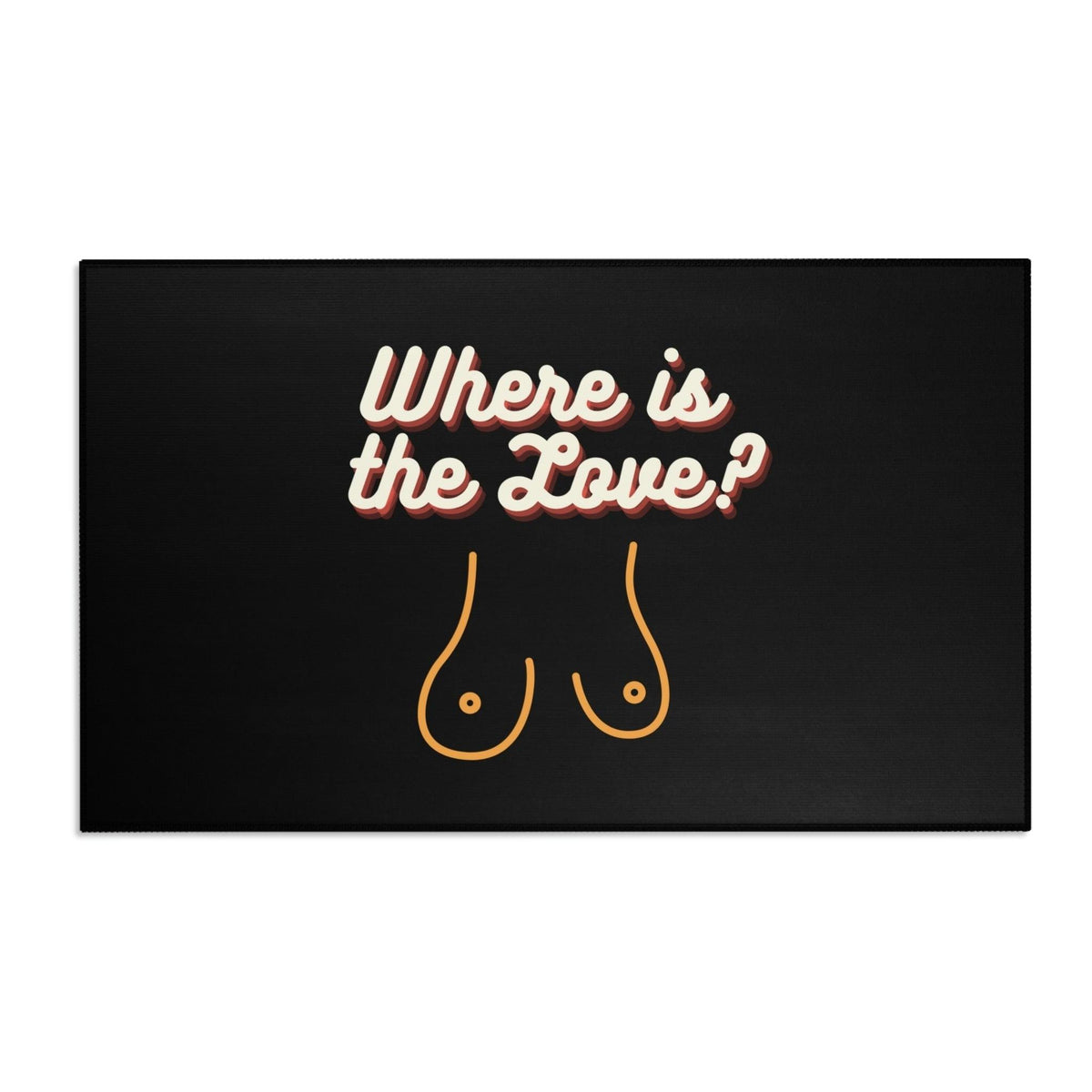 Where is the Love Female Breast Accent Rug 36" × 60"