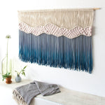 Where The Waves Break Extra Large Dye Macrame Wall Hanging