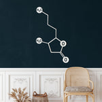 Whiskey Molecule Metal Wall Art