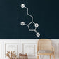Whiskey Molecule Metal Wall Art - MAIA HOMES