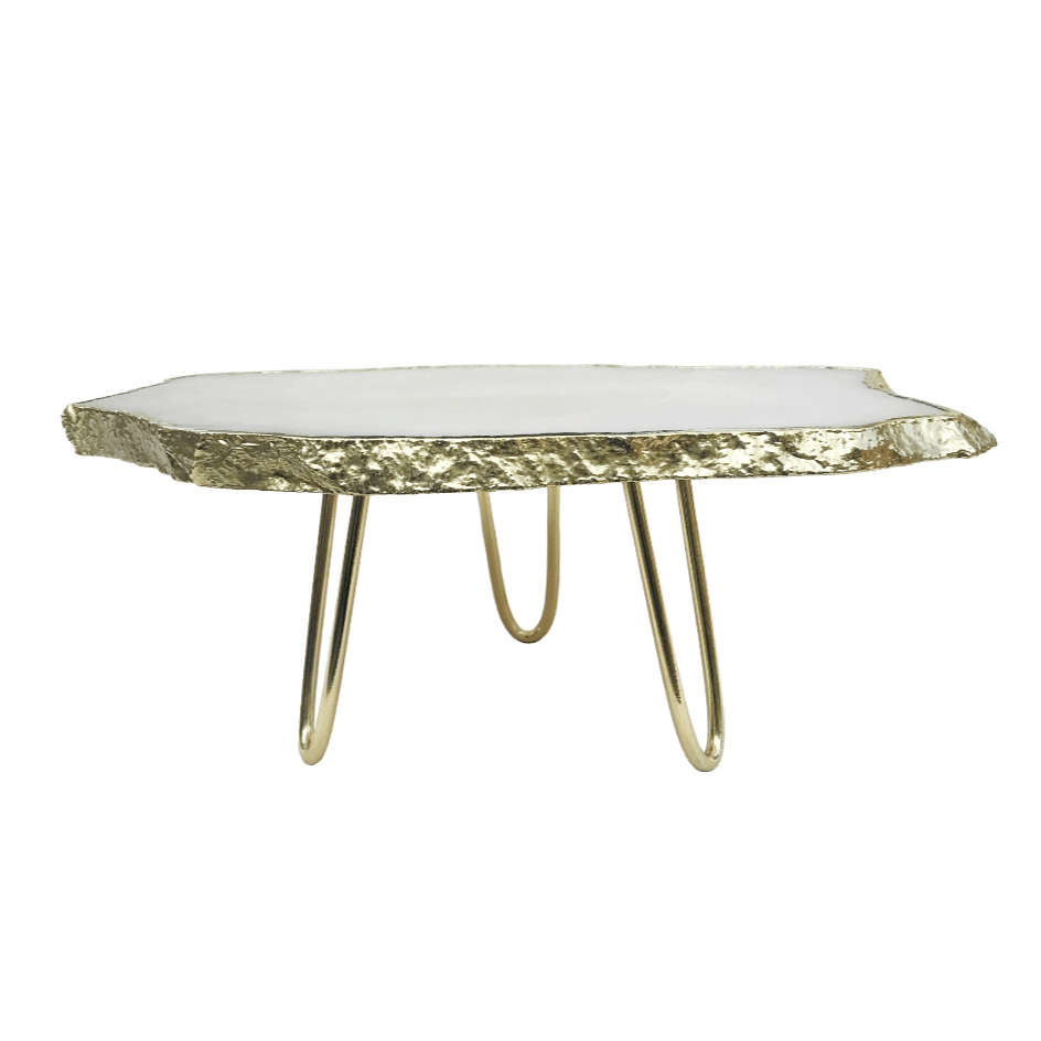 White Agate Cake Stand