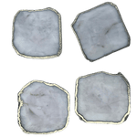 White Agate Coaster - Set of 4 OS