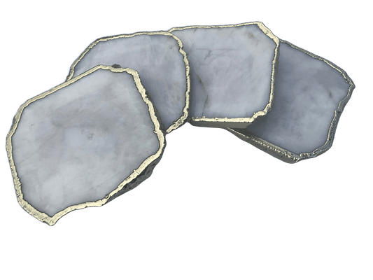 White Agate Coaster - Set of 4 - MAIA HOMES