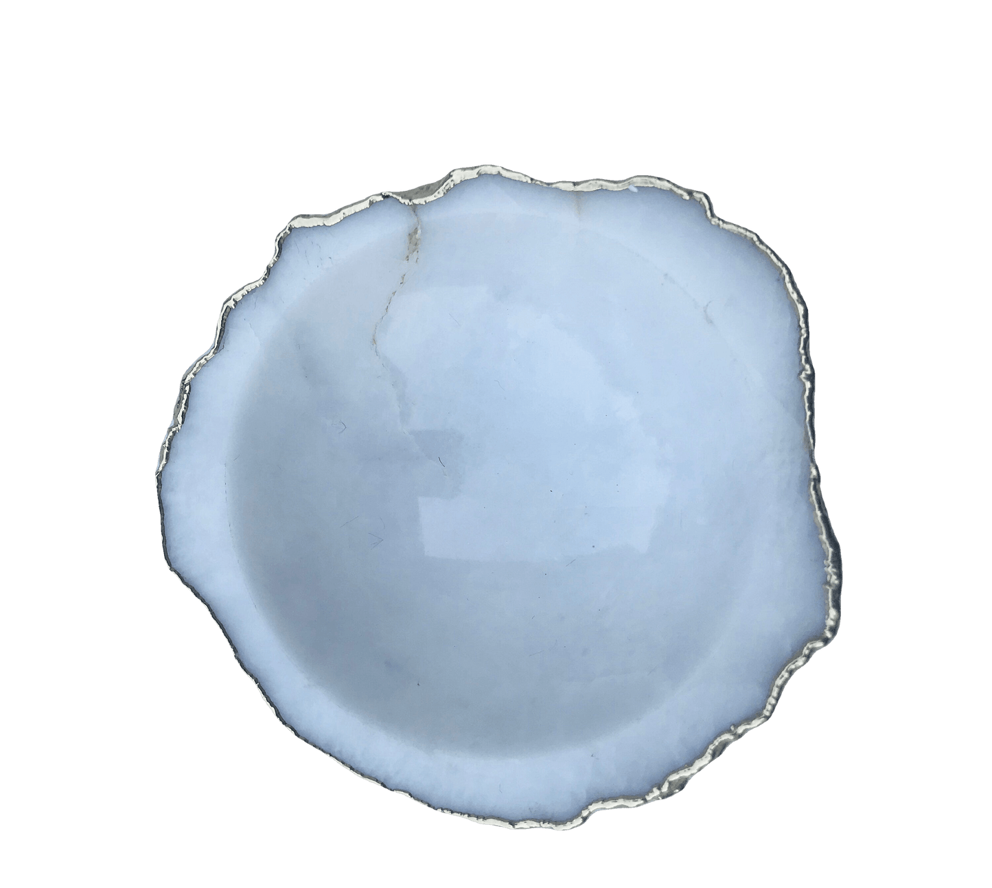 White Agate Geode Jewelry Bowl - MAIA HOMES