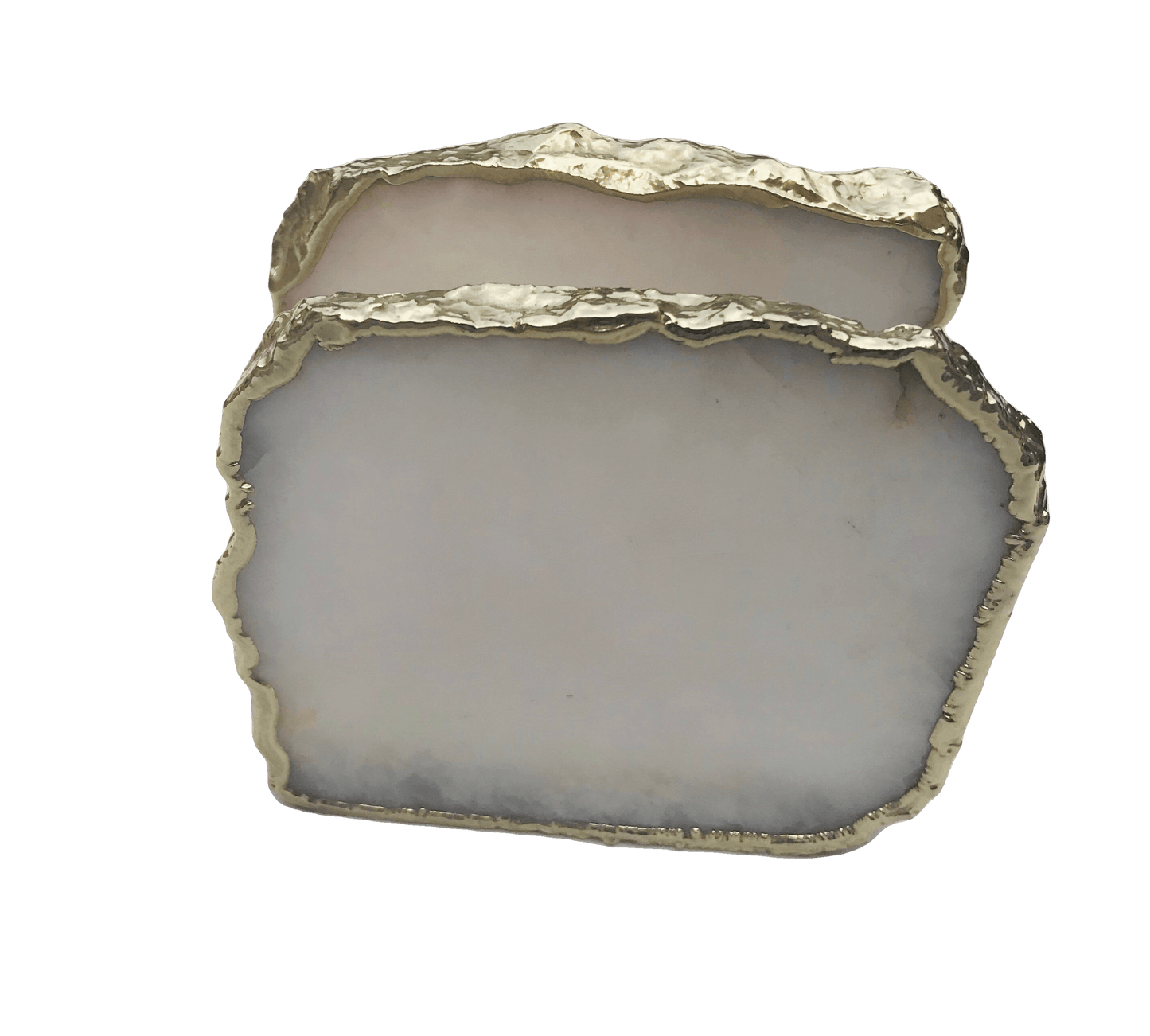 White Agate Napkin Holder