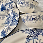 White and Blue Euro Chinoiserie Dinner Plate