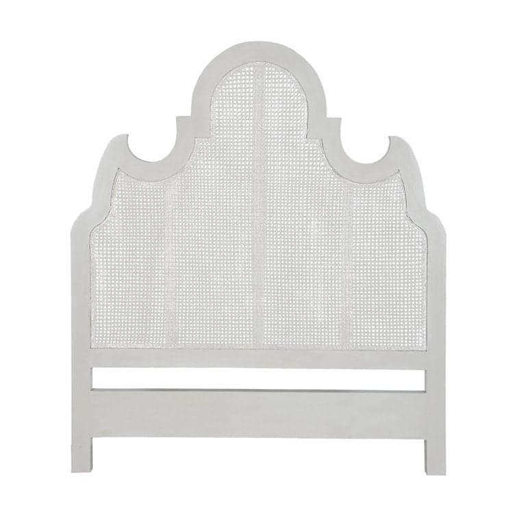 White Bohemian King Panel Headboard Default Title