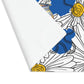 White Daisy Ladies in Blue Placemat - MAIA HOMES