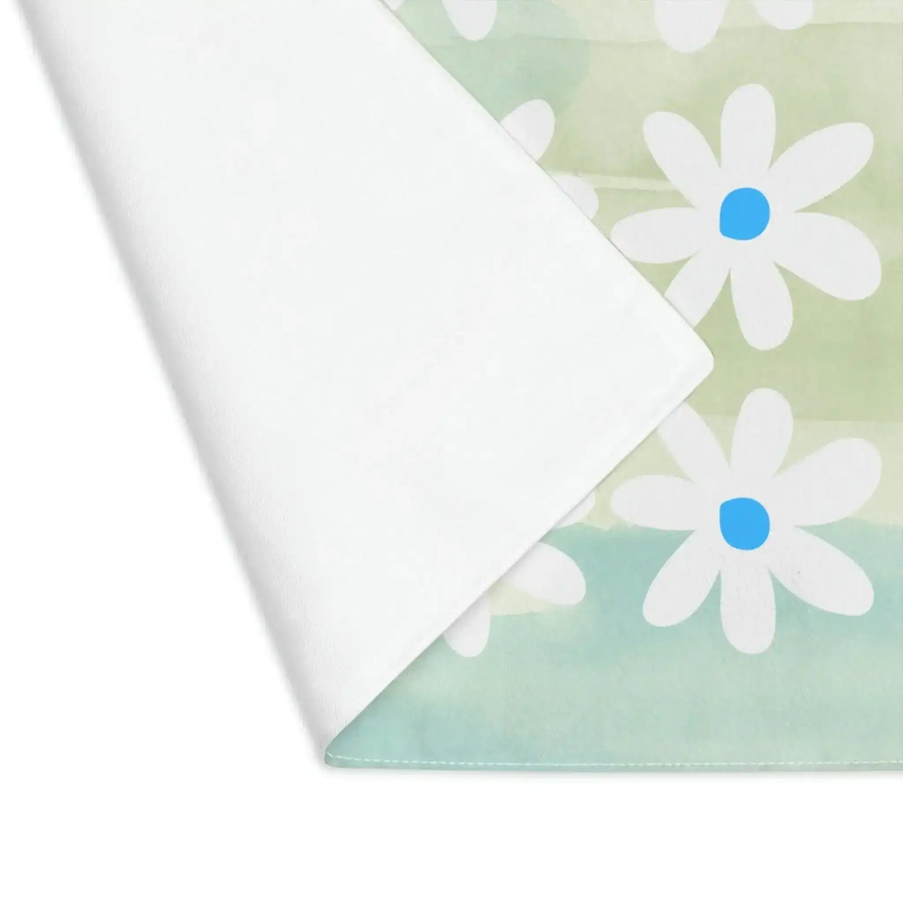 White Daisy Watercolor Placemat