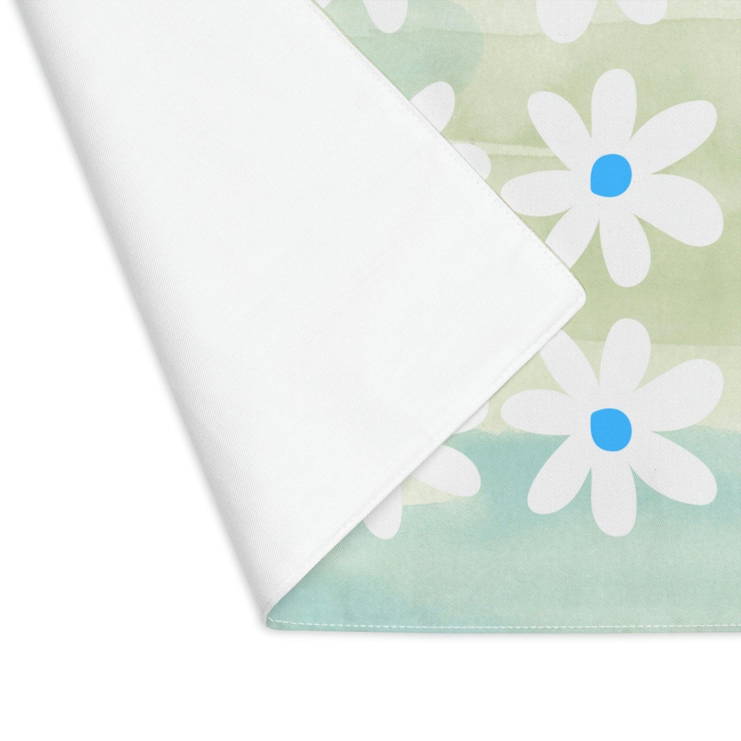 White Daisy Watercolor Placemat - MAIA HOMES