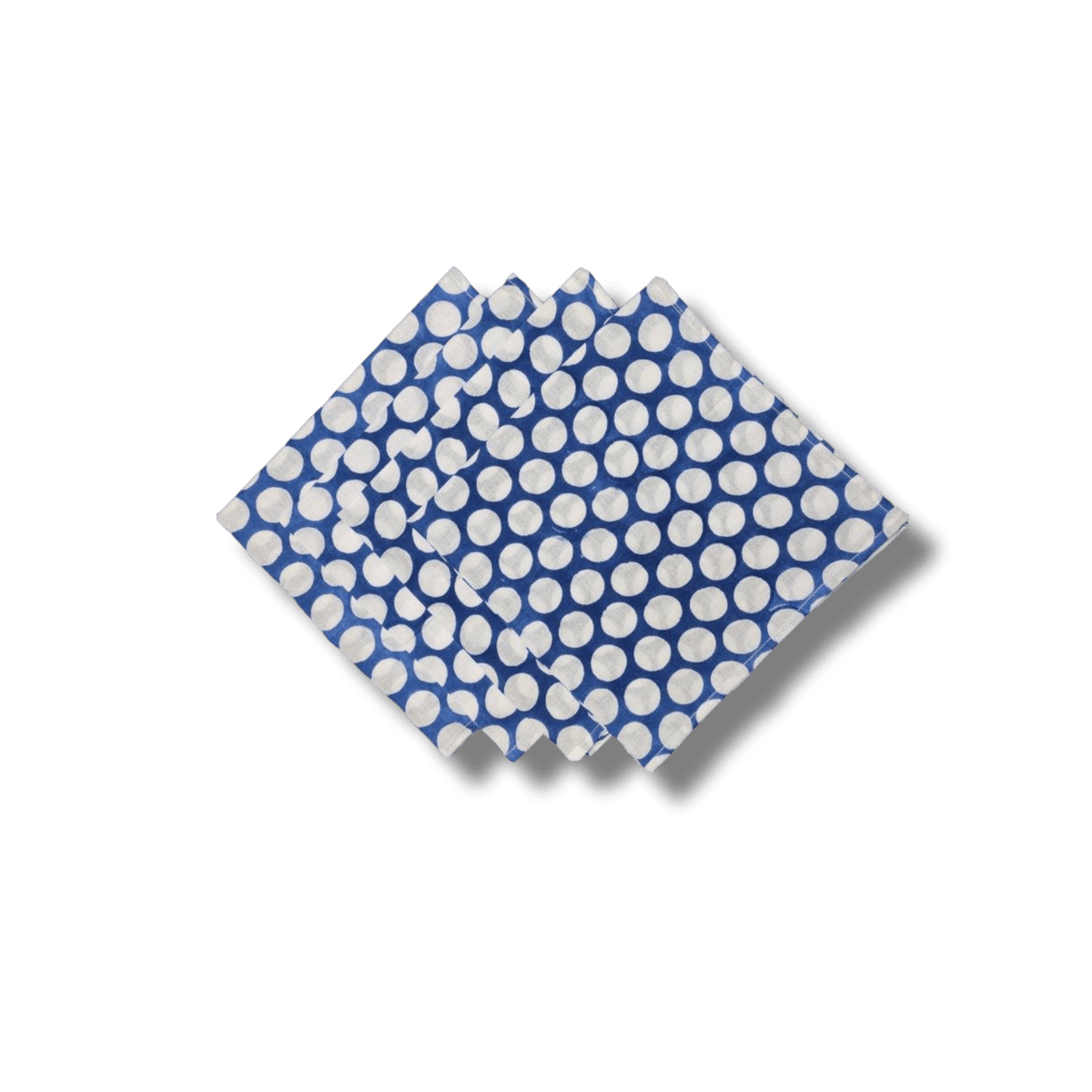 White Polka Dots Cotton Napkins