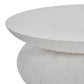 White Stone Stacking Cocktail Table