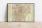 Wien City Map Wall Print| 1824 Wien City Plan Map - MAIA HOMES