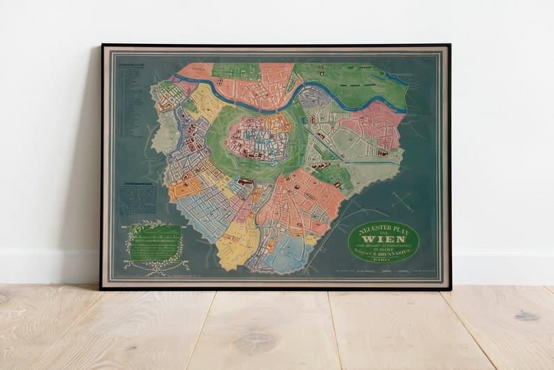 Wien Map Print| Art History