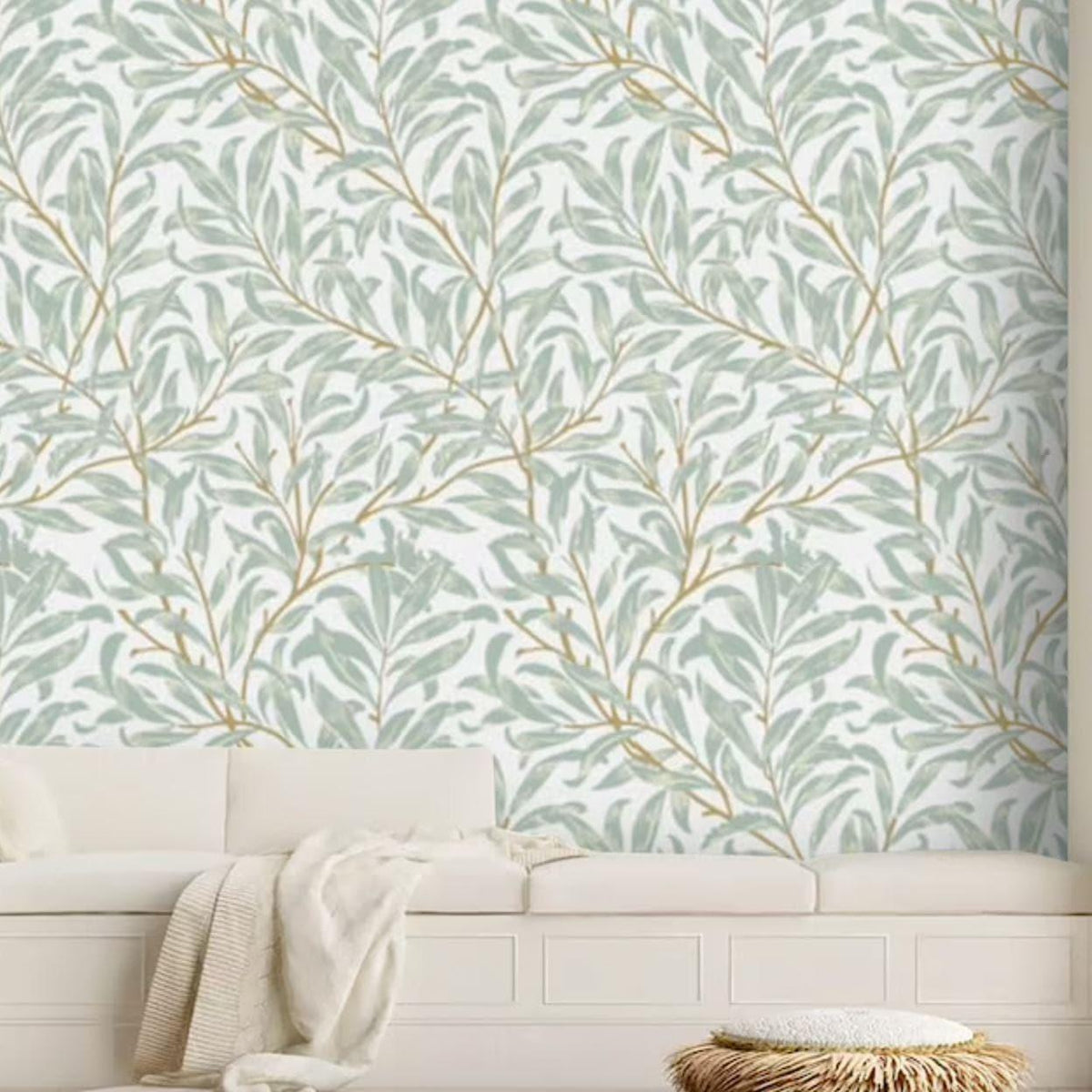 Willow Delicate Leaves Wallpaper