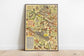 Winchester Map Print| Fine Art Prints - MAIA HOMES