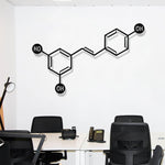 Wine Molecule Metal Wall Art