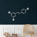 Wine Molecule Metal Wall Art