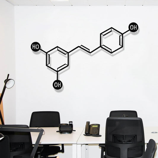 Wine Molecule Metal Wall Art - MAIA HOMES