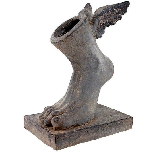 Wings of Mercury Roman Messenger God Sculptural Vase - MAIA HOMES