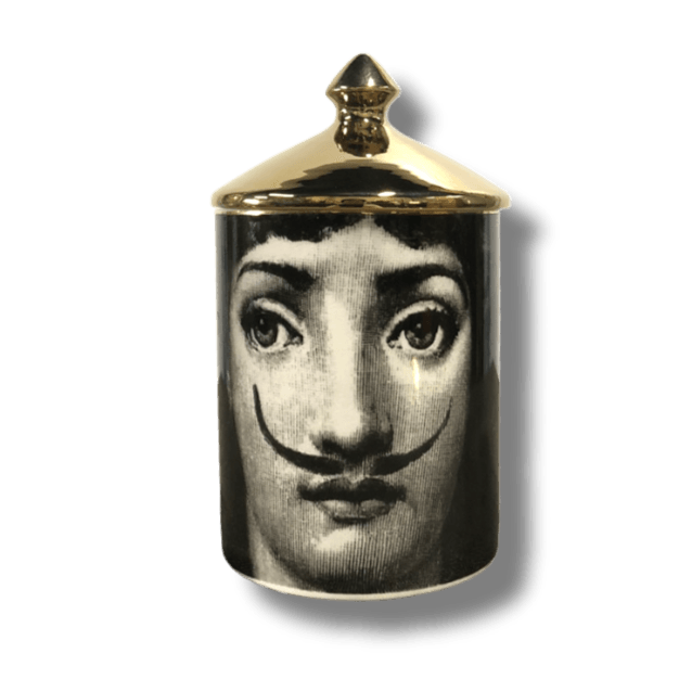 Winking Lina Cavalieri Candle Jar with Gold Lid