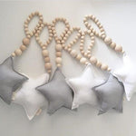 Wooden Bead Star Ornament