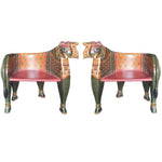 Wooden Elephant Shaped Hand Crafted Maharaja Chair