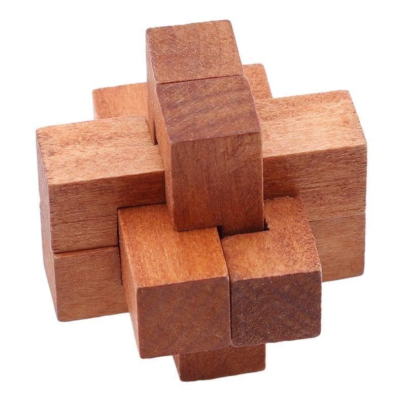 Wooden Kong Ming Lock Puzzle Games