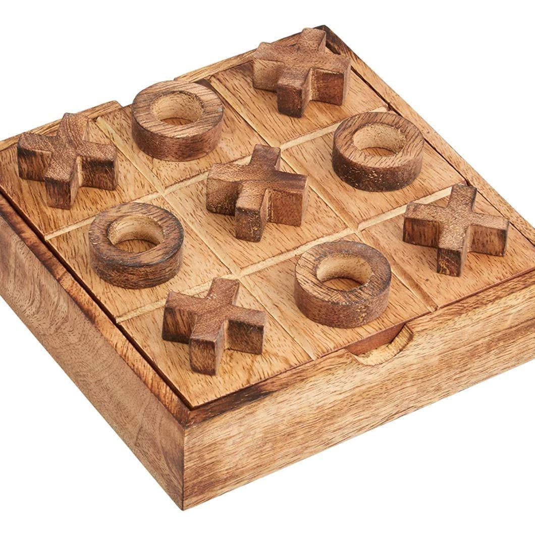 Wooden Tic Tac Toe Board Game