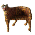 Wooden Tiger Hand Crafted Maharaja Chair