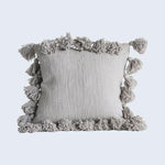 World of Tassels Square Cotton Pillow