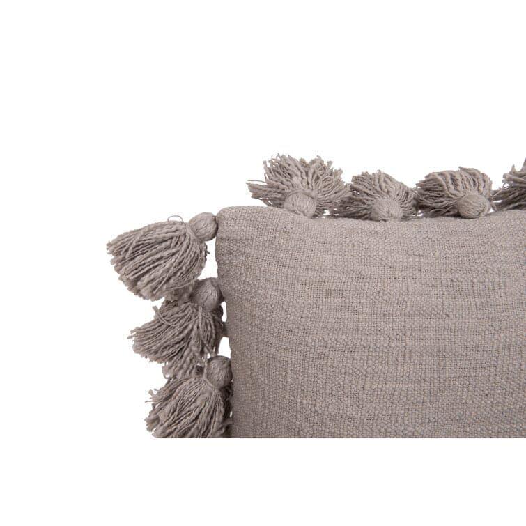 World of Tassels Square Cotton Pillow - MAIA HOMES