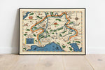 World War 1 Map Print| Poster Print