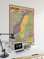 World War 2 Map Print| Poster Print