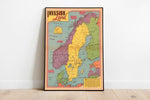 World War 2 Map Print| Poster Print